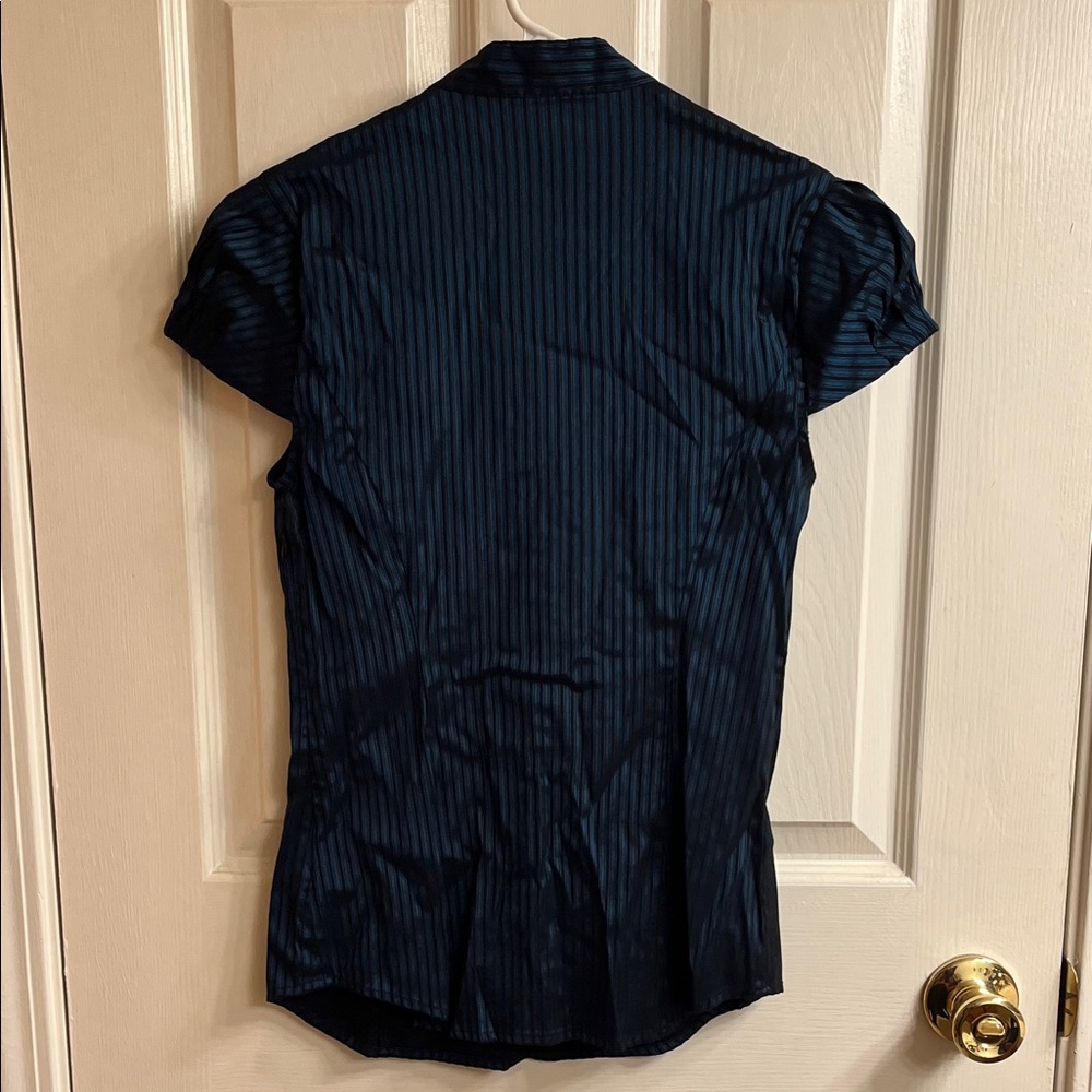 Express Dark Blue Button Down Shirt - Picture 4 of 5